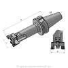Vyvrtávací tyč hrubovací BT50x40-220 MAS-BT
